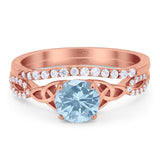 Two Piece Round Trinity Ring