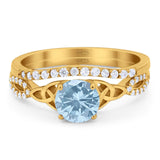 Two Piece Round Trinity Ring