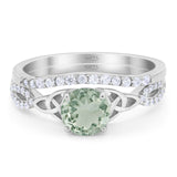 Two Piece Round Trinity Ring