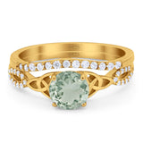 Two Piece Round Trinity Ring