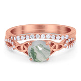 Two Piece Round Trinity Ring