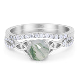 Two Piece Round Trinity Ring
