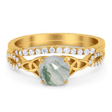 Two Piece Round Trinity Ring