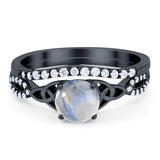 Two Piece Round Trinity Ring