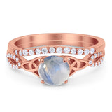 Two Piece Round Trinity Ring