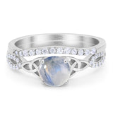 Two Piece Round Trinity Ring