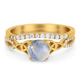 Two Piece Round Trinity Ring