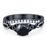 Two Piece Round Trinity Ring