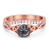 Two Piece Round Trinity Ring