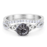 Two Piece Round Trinity Ring