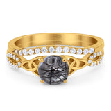Two Piece Round Trinity Ring