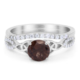Two Piece Round Trinity Ring