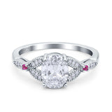 Oval Natural Stone Leaf Design Wedding Ring