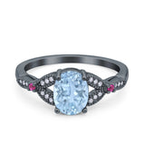 Oval Natural Stone Leaf Design Wedding Ring