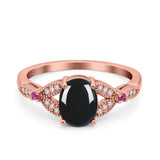 Oval Natural Stone Leaf Design Wedding Ring