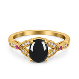 Oval Natural Stone Leaf Design Wedding Ring