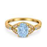 Oval Natural Stone Leaf Design Wedding Ring