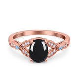 Oval Natural Stone Leaf Design Wedding Ring