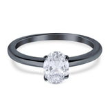 Oval Natural Stone Cathedral Ring