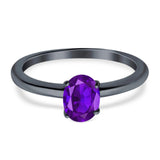 Oval Natural Stone Cathedral Ring