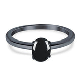 Oval Natural Stone Cathedral Ring