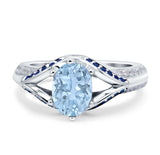 Two Tone Oval Natural Stone Ring