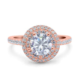 Art Deco Round Natural Stone Ring