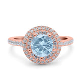 Art Deco Round Natural Stone Ring