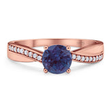 Vintage Style Round Natural Stone Twisted Ring