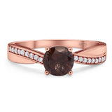 Vintage Style Round Natural Stone Twisted Ring