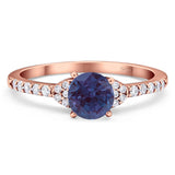 Art Deco Round Natural Stone Ring