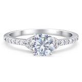 Art Deco Round Natural Stone Ring