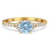 Art Deco Round Natural Stone Ring