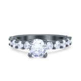 Round Natural Stone Cathedral Ring