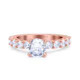 Round Natural Stone Cathedral Ring