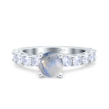 Round Natural Stone Cathedral Ring