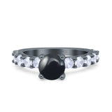 Round Natural Stone Cathedral Ring