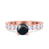 Round Natural Stone Cathedral Ring