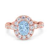 Oval Natural Stone Art Deco Ring