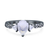 Art Deco Teardrop Pear Ring