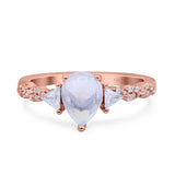 Art Deco Teardrop Pear Ring