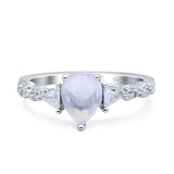 Art Deco Teardrop Pear Ring