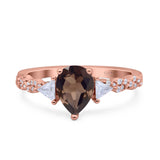 Art Deco Teardrop Pear Ring