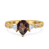 Art Deco Teardrop Pear Ring