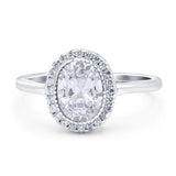 Art Deco Oval Natural Stone Wedding Ring