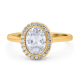 Art Deco Oval Natural Stone Wedding Ring