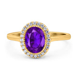 Art Deco Oval Natural Stone Wedding Ring