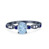 Oval Natural Stone Vintage Style Ring