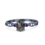 Oval Natural Stone Vintage Style Ring