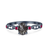 Vintage Style Oval Natural Stone Ring